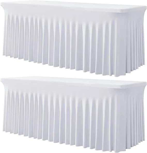 Classic White Table Cloth setup